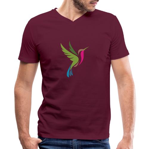 Hummingbird Spot Logo Products - Men's V-Neck T-Shirt by Canvas