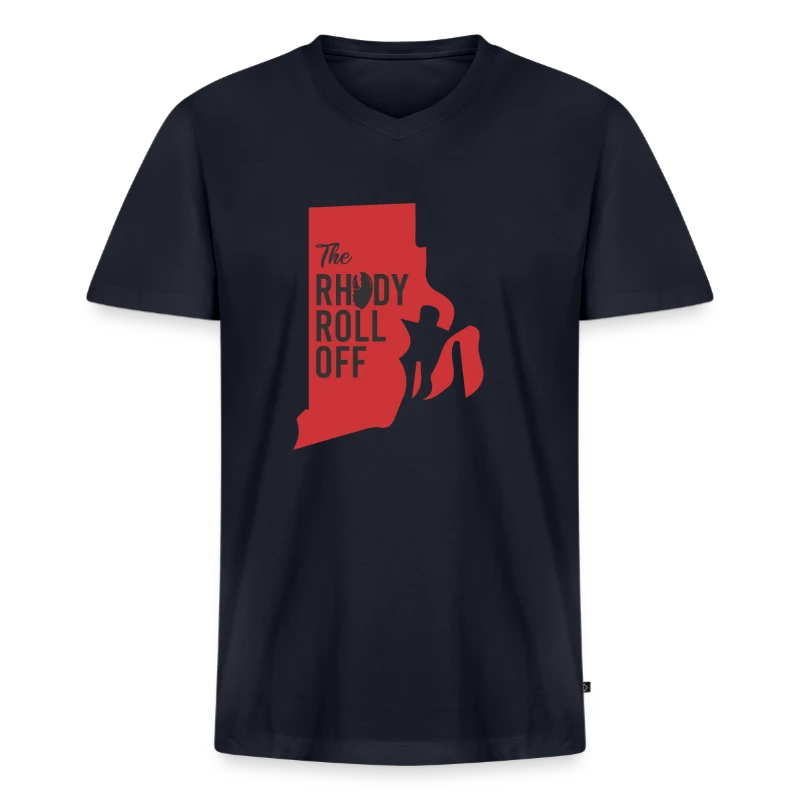 Rhody Roll Off - Men's V-Neck T-Shirt by Canvas