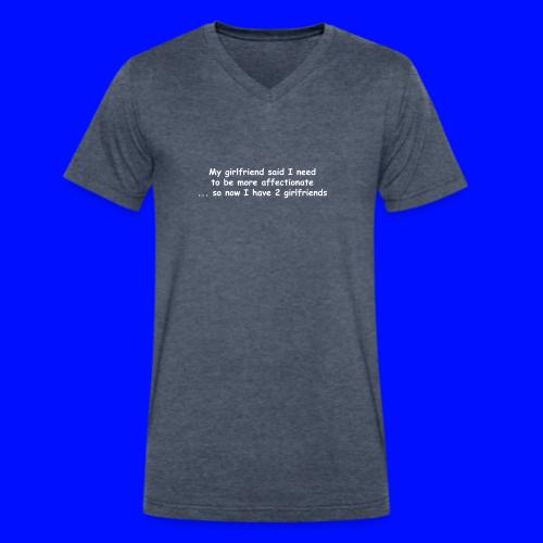 Affectionate - 2 Girlfriends - Men's V-Neck T-Shirt by Bella + Canvas