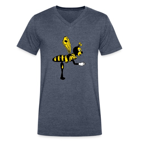 The Bee - Men's V-Neck T-Shirt by Canvas