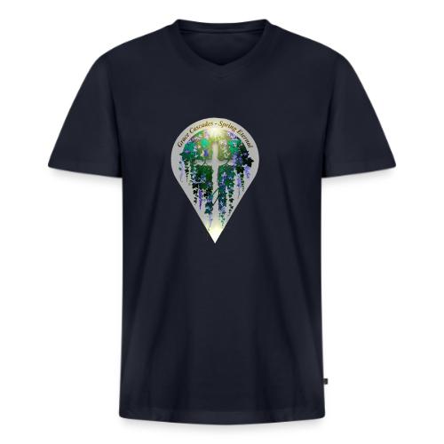 Easter Grace Cascades Vine T Shirt, Renewal Gift - Men's Premium Organic V-Neck T-Shirt
