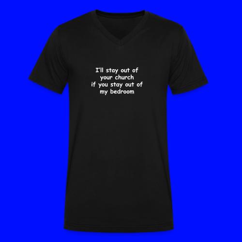 Church - Bedroom - Men's V-Neck T-Shirt by Bella + Canvas
