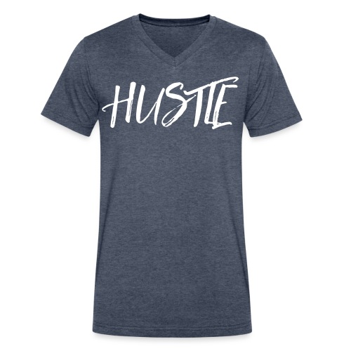 HUSTLE - Men's V-Neck T-Shirt by Canvas