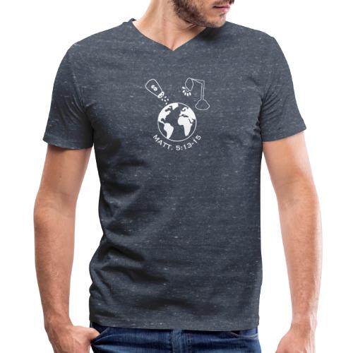 Salt and Light of the World Matt. 5:13-15 - Men's V-Neck T-Shirt by Bella + Canvas