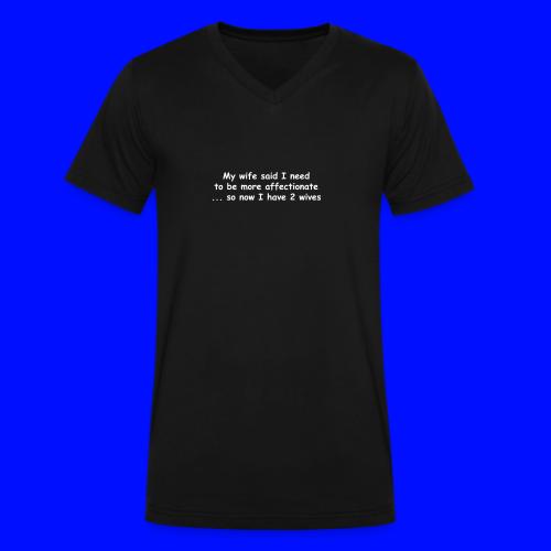 Affectionate - 2 Wives - Men's V-Neck T-Shirt by Bella + Canvas