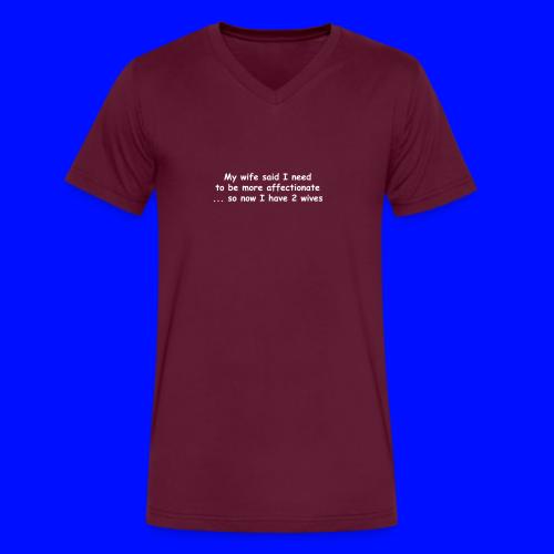 Affectionate - 2 Wives - Men's V-Neck T-Shirt by Bella + Canvas