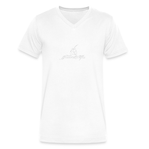 Natural Highs Logo In White - Men's V-Neck T-Shirt by Canvas