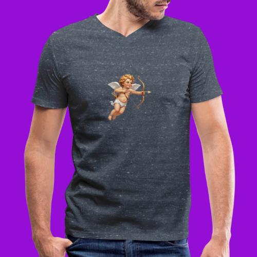 Cupid with twohearts set - Men's V-Neck T-Shirt by Bella + Canvas