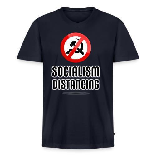 Socialism Distancing - Men's V-Neck T-Shirt by Bella + Canvas