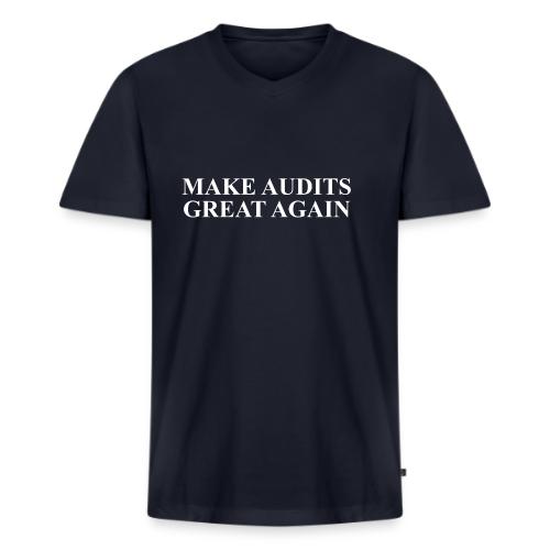 MAGA Make Audits Great Again - Men's V-Neck T-Shirt by Bella + Canvas