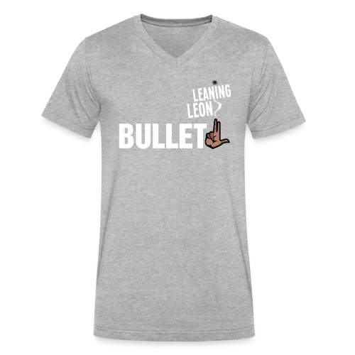 bullletgray2 - Men's V-Neck T-Shirt by Canvas