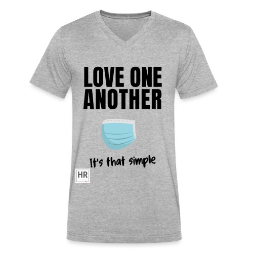 Love One Another - It's that simple - Men's V-Neck T-Shirt by Canvas