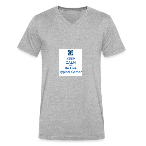 keep calm and be like typical gamer - Men's V-Neck T-Shirt by Canvas