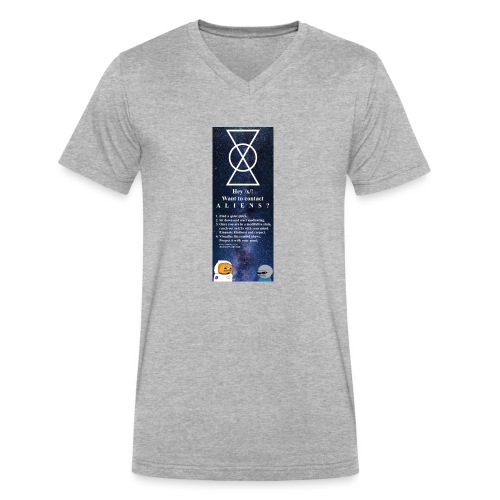 Hey X - Men's V-Neck T-Shirt by Canvas