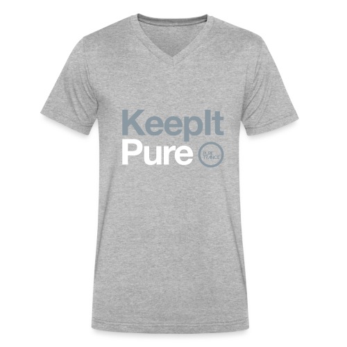 Pure Trance Logo - Men's V-Neck T-Shirt by Canvas