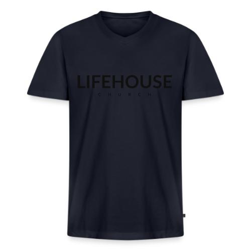 Lifehouse Logo - Men's Premium Organic V-Neck T-Shirt