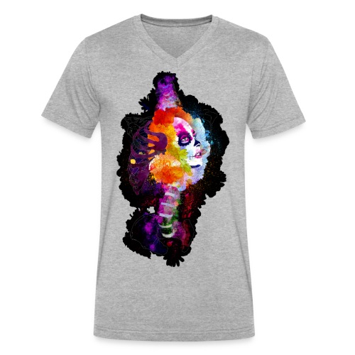 Day of the Dead '17-Black - Men's V-Neck T-Shirt by Canvas