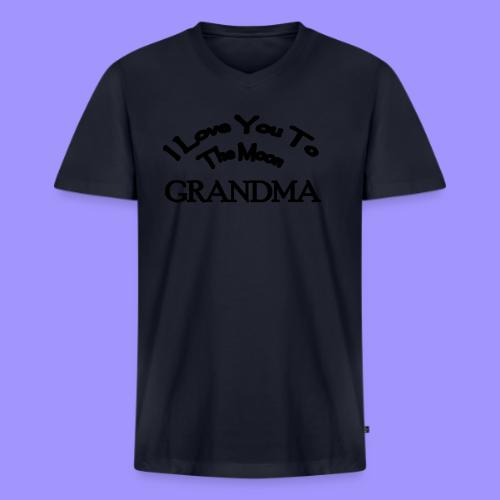 I Love You to The Moon Grandma | Family Shirt - Men's V-Neck T-Shirt by Bella + Canvas