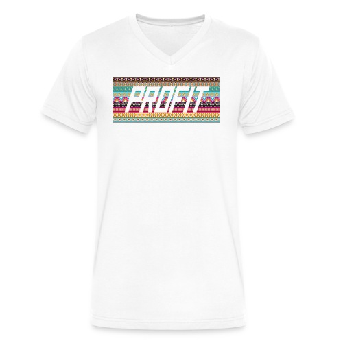 Profit - Aztec Limited Edition - Men's V-Neck T-Shirt by Canvas