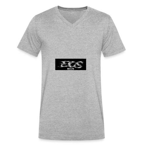 EOS clothing // NEW Brush logo - Men's V-Neck T-Shirt by Canvas