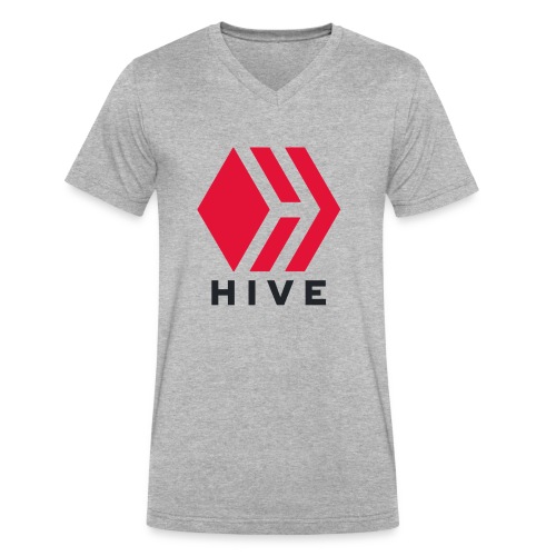 Hive Text - Men's V-Neck T-Shirt by Canvas