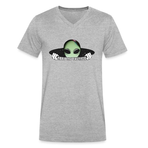 Coming Through Clear - Alien Arrival - Men's V-Neck T-Shirt by Canvas