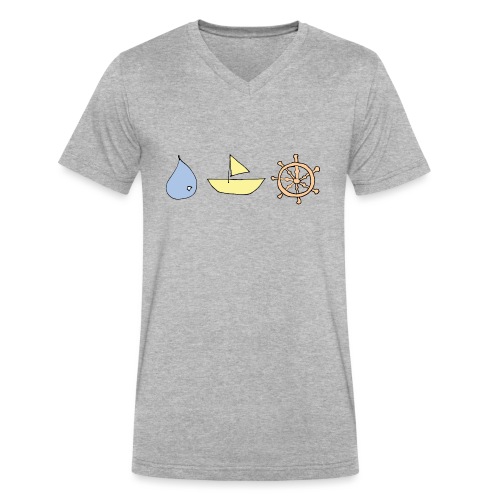 Drop, Ship, Dharma - Men's V-Neck T-Shirt by Canvas
