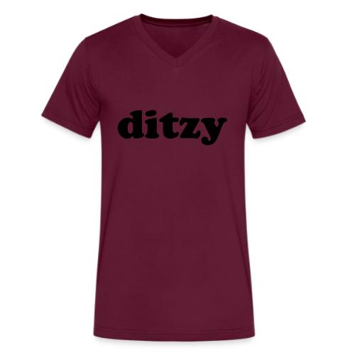 Funny Quotes - Ditzy - Men's V-Neck T-Shirt by Bella + Canvas