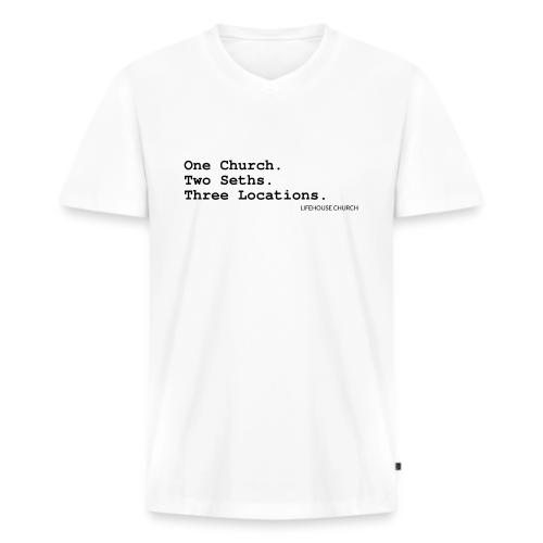 List Tagline - Men's Premium Organic V-Neck T-Shirt