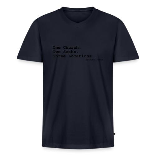 List Tagline - Men's Premium Organic V-Neck T-Shirt