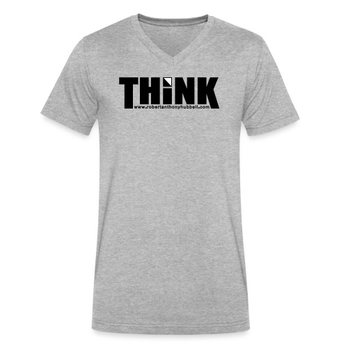 Think - Men's V-Neck T-Shirt by Canvas