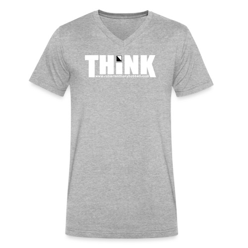THINK - Men's V-Neck T-Shirt by Canvas