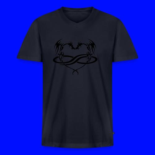 Polydragon (black) - Men's V-Neck T-Shirt by Bella + Canvas