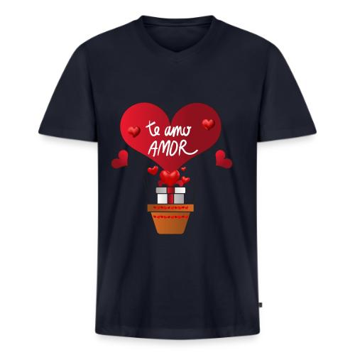 Fashion Valentine's Day Hearts, Gifts February 14 - Men's V-Neck T-Shirt by Bella + Canvas
