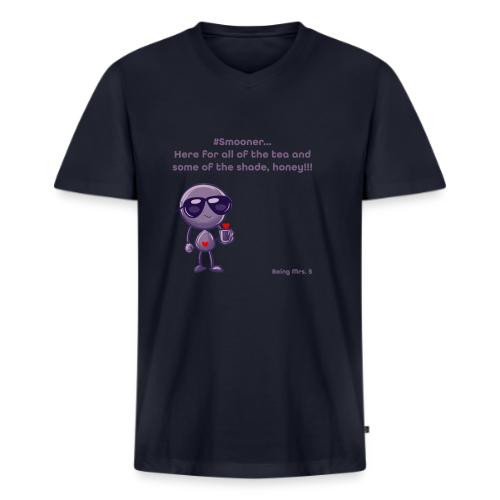 Smoon City_12_Here for the tea - Men's Premium Organic V-Neck T-Shirt