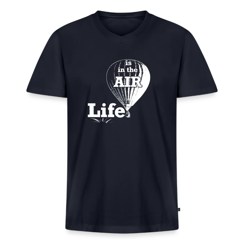 Life Is In the Air - Men's V-Neck T-Shirt by Canvas