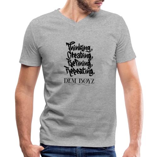 Thinking, Creating, Refining, Repeating - Men's V-Neck T-Shirt by Bella + Canvas