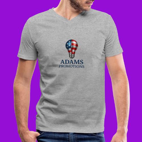 Adams promotions American flag metallic light bulb - Men's V-Neck T-Shirt by Bella + Canvas