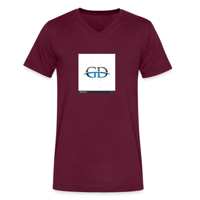 stock vector gd initial company blue swoosh logo 3