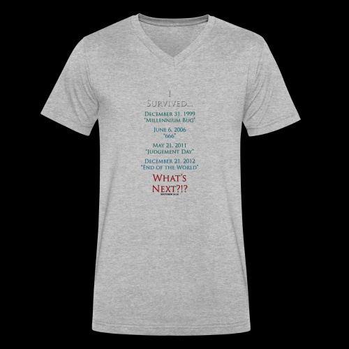 Survived... Whats Next? - Men's V-Neck T-Shirt by Canvas