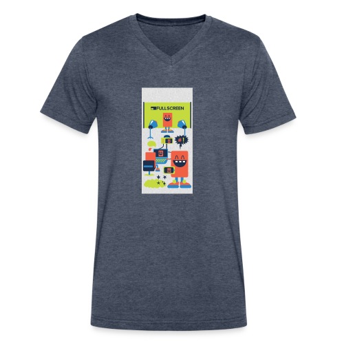 iphone5screenbots - Men's V-Neck T-Shirt by Canvas