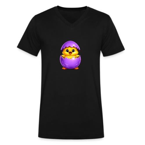 Easter Chick Purple - Men's V-Neck T-Shirt by Bella + Canvas