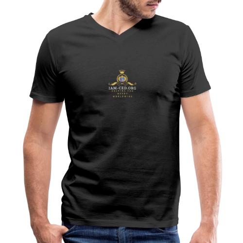 IAM-CED.ORG CROWN - Men's Premium Organic V-Neck T-Shirt