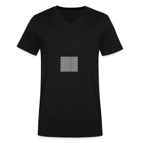 black and white - Men's V-Neck T-Shirt by Canvas
