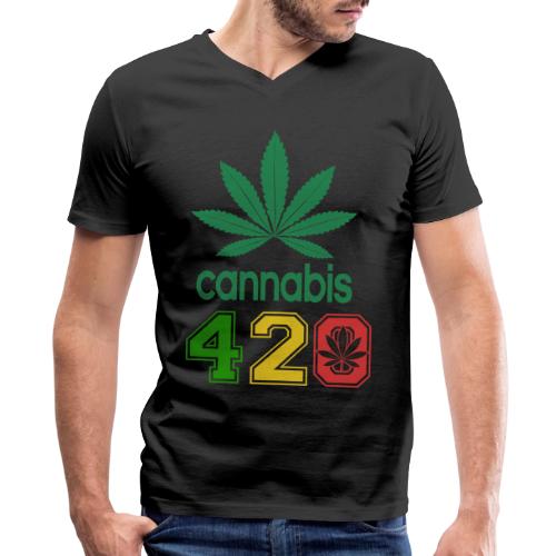 Light Hearted 420 Make It Legal Weed Marijuana - Men's V-Neck T-Shirt by Bella + Canvas