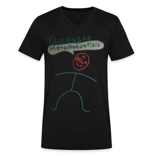 MetaNahuatlSisStick - Men's V-Neck T-Shirt by Canvas