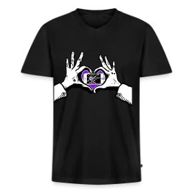 Shot Thru The Heart DD - Men's V-Neck T-Shirt by Canvas