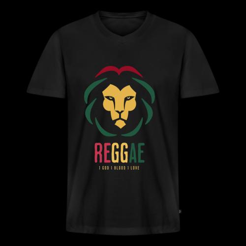 Lion Reggae - Men's Premium Organic V-Neck T-Shirt