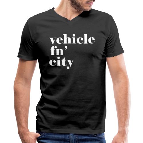 Vehicle fn City - Men's V-Neck T-Shirt by Canvas
