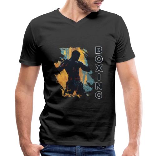 Boxing Fuel - Men's Premium Organic V-Neck T-Shirt